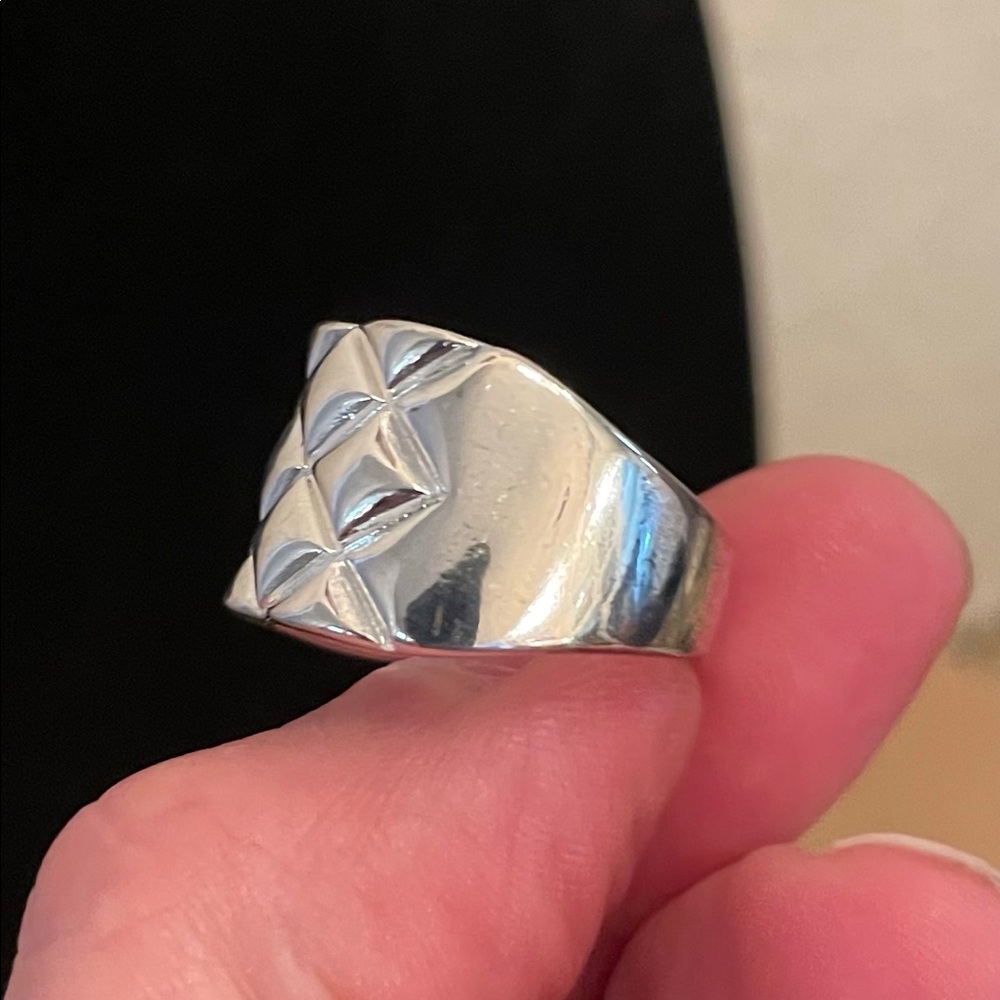 Solid Sterling Silver Stamped 925 Ring. - image 4